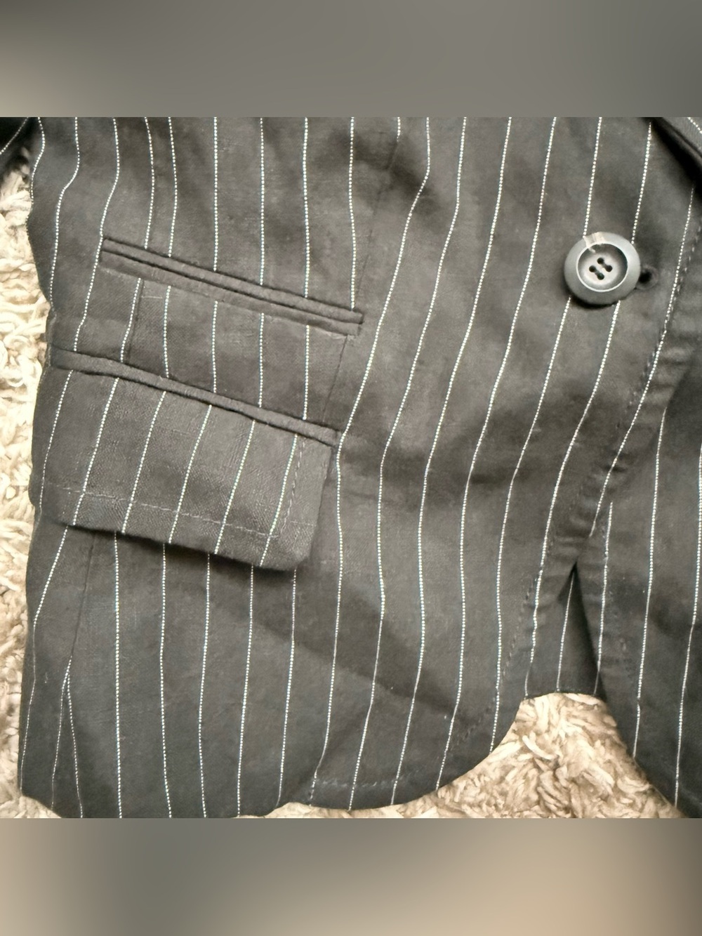 Ralph Lauren Polo Jeans Co 100% Linen One Button Blazer Sz M